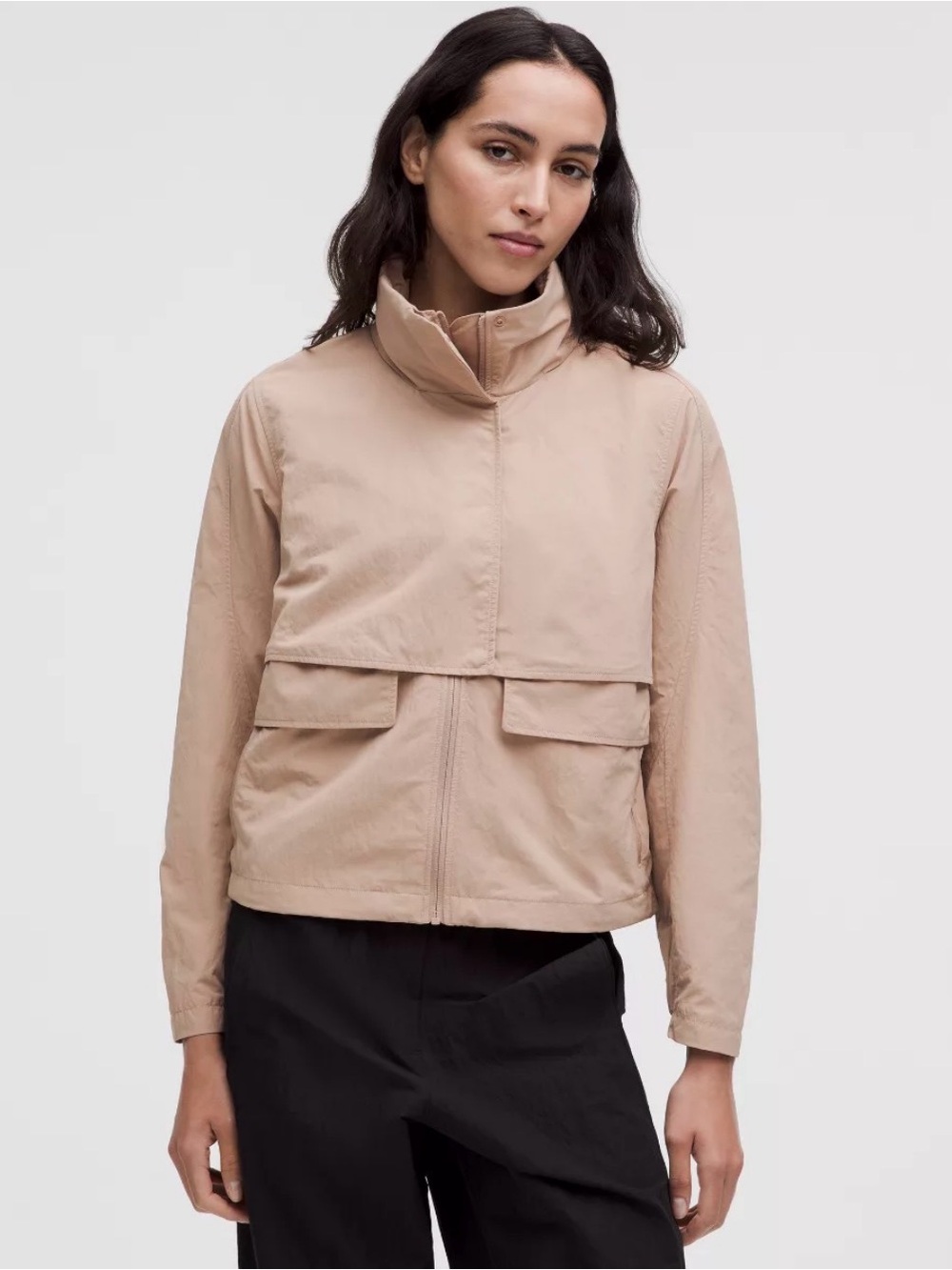 Lululemon Always Effortless Jacket Filbert Tan Size 2 Outdoors Activewear